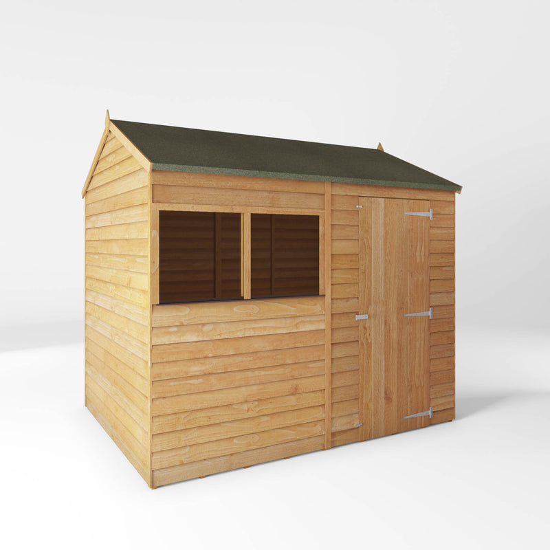 Mercia 8ft x 6ft Overlap Reverse Apex Shed