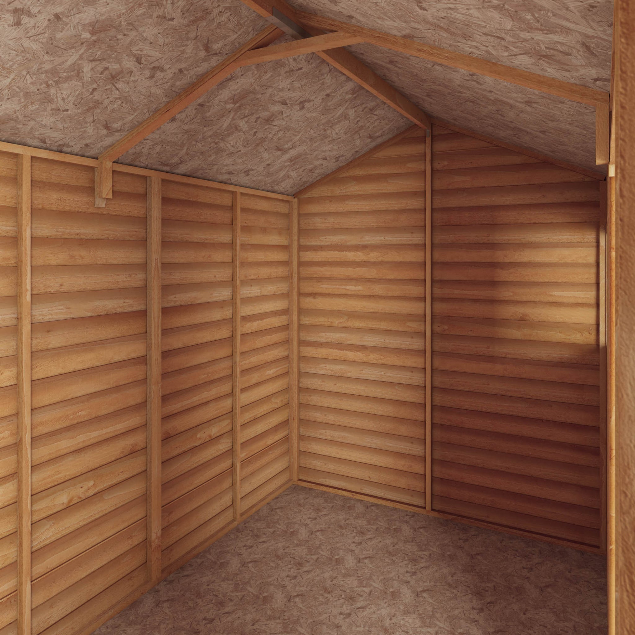 Mercia 10ft x 6ft Overlap Reverse Apex Shed — Outdoor Iconic