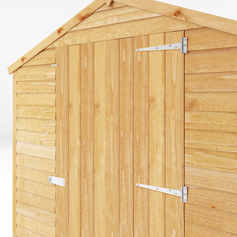 Mercia 8ft x 6ft Overlap Apex Shed - Single Door