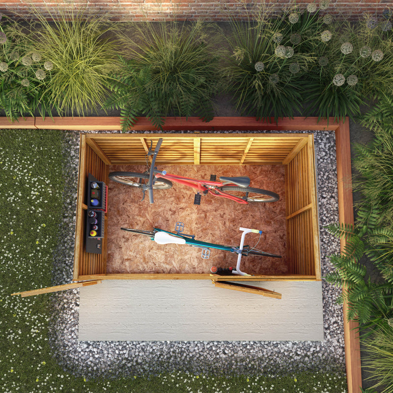 Mercia 4ft x 6ft Overlap Pent Bike Store