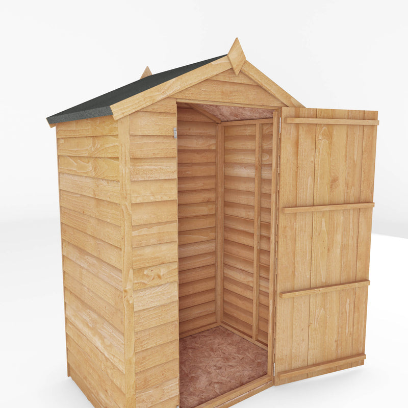 Mercia 3ft x 4ft Overlap Apex Shed - Windowless