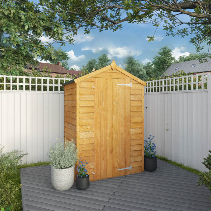 Mercia 3ft x 4ft Overlap Apex Shed - Windowless