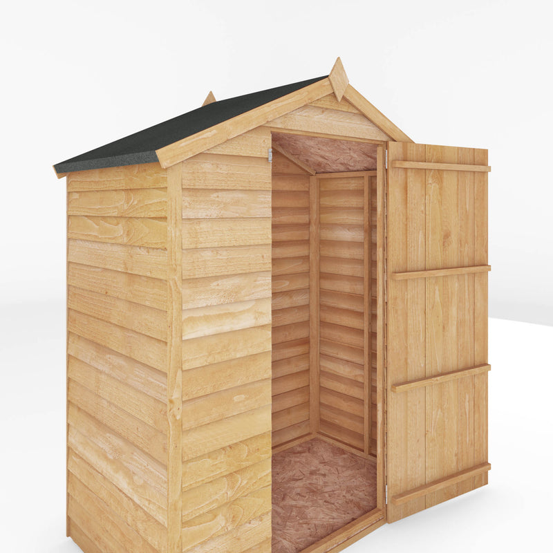 Mercia 3ft x 5ft Overlap Apex Shed - Windowless