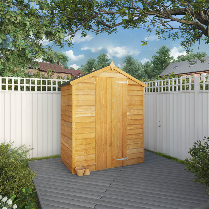 Mercia 3ft x 5ft Overlap Apex Shed - Windowless