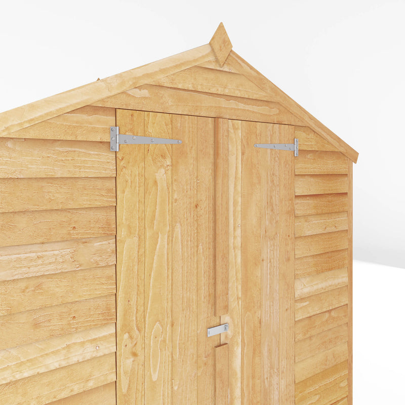 Mercia 4ft x 6ft Overlap Apex Shed - Double Door - Windowless