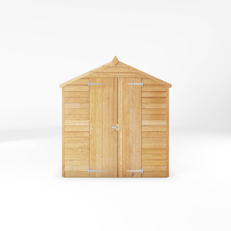 Mercia 4ft x 6ft Overlap Apex Shed - Double Door - Windowless