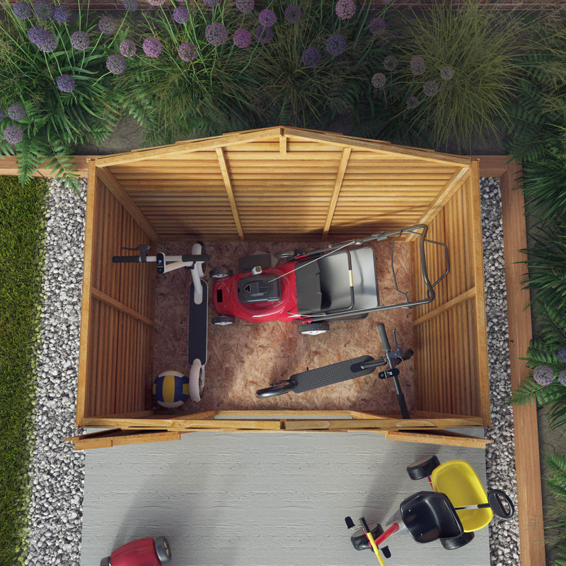 Mercia 4ft x 6ft Overlap Apex Shed - Double Door - Windowless