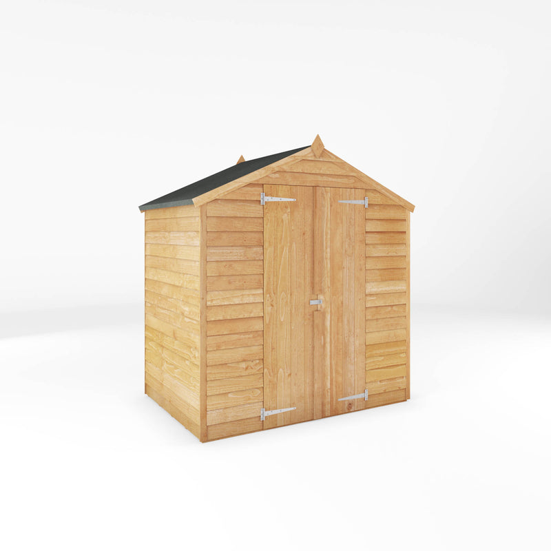Mercia 4ft x 6ft Overlap Apex Shed - Double Door - Windowless