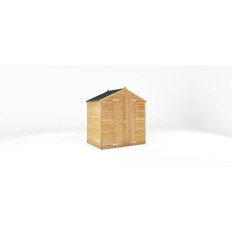Mercia 4ft x 6ft Overlap Apex Shed - Double Door - Windowless