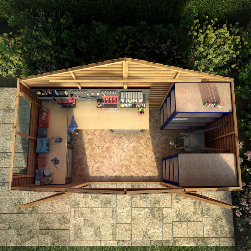 Mercia 5ft x 10ft Overlap Apex Shed