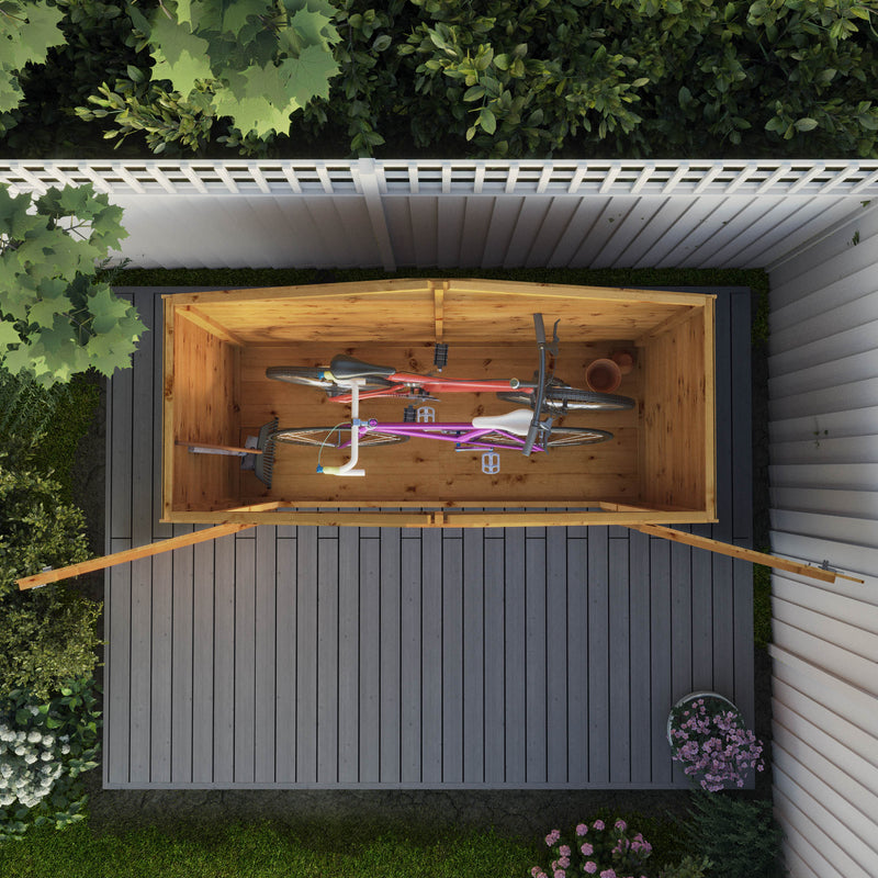 Mercia 3ft x 7ft Tongue & Groove Apex Bike Store