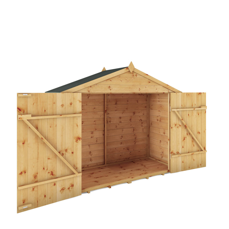 Mercia 3ft x 7ft Tongue & Groove Apex Bike Store