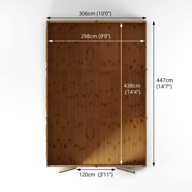 Mercia 15ft x 10ft Premium Shiplap Apex Workshop