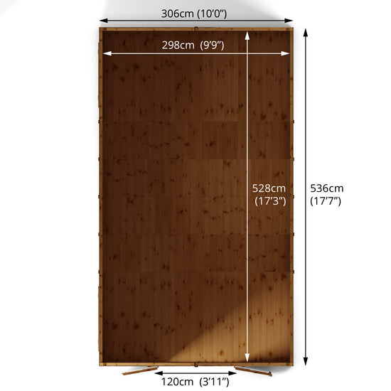 Mercia 18ft x 10ft Premium Shiplap Apex Workshop