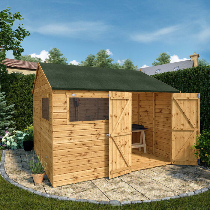 Mercia 10ft x 10ft Premium Shiplap Reverse Apex Workshop