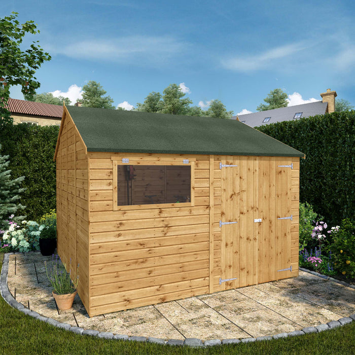 Mercia 10ft x 10ft Premium Shiplap Reverse Apex Workshop