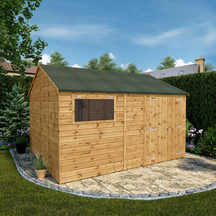 Mercia 12ft x 10ft Premium Shiplap Reverse Apex Workshop