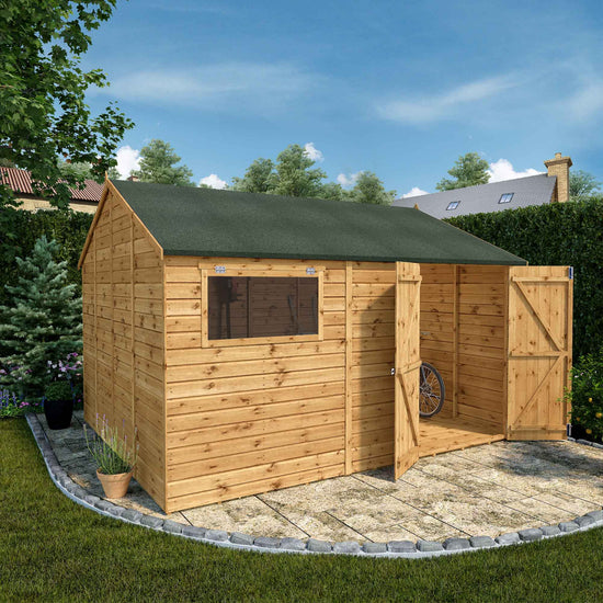 Mercia 12ft x 10ft Premium Shiplap Reverse Apex Workshop