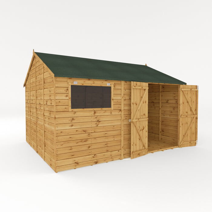 Mercia 12ft x 10ft Premium Shiplap Reverse Apex Workshop