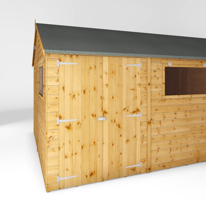 Mercia 15ft x 10ft Premium Shiplap Reverse Apex Workshop