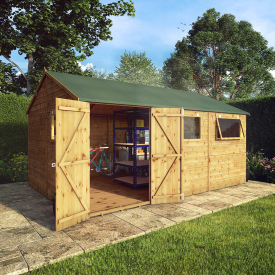 Mercia 15ft x 10ft Premium Shiplap Reverse Apex Workshop