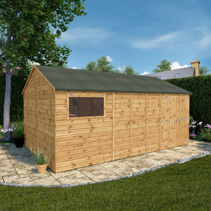 Mercia 16ft x 10ft Premium Shiplap Reverse Apex Workshop