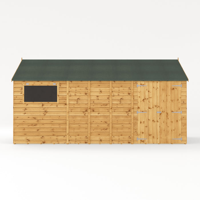 Mercia 16ft x 10ft Premium Shiplap Reverse Apex Workshop