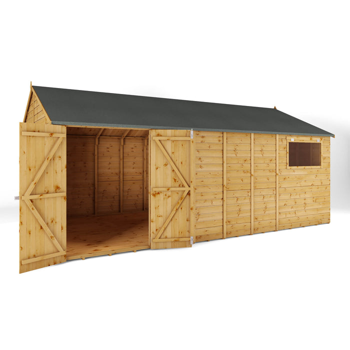 Mercia 18ft x 10ft Premium Shiplap Reverse Apex Workshop