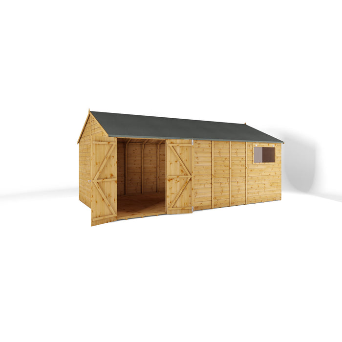 Mercia 18ft x 10ft Premium Shiplap Reverse Apex Workshop