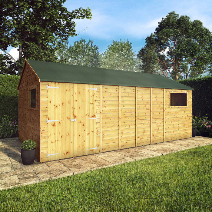 Mercia 18ft x 10ft Premium Shiplap Reverse Apex Workshop