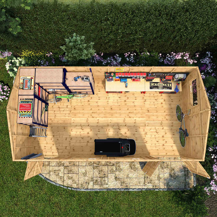 Mercia 20ft x 10ft Premium Shiplap Reverse Apex Workshop