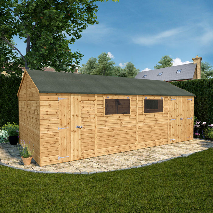 Mercia 20ft x 10ft Premium Shiplap Reverse Apex Workshop