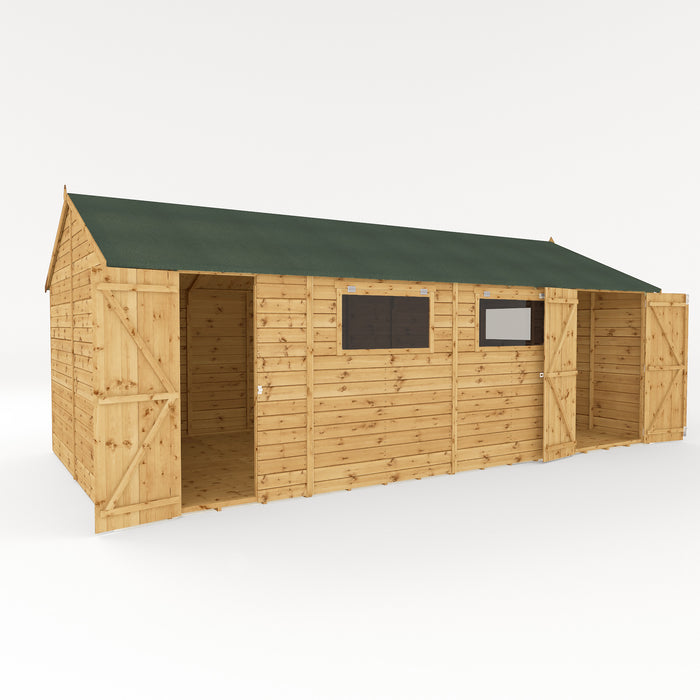 Mercia 20ft x 10ft Premium Shiplap Reverse Apex Workshop