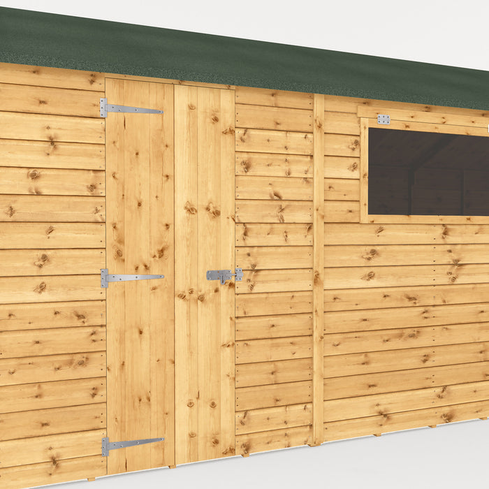 Mercia 20ft x 10ft Premium Shiplap Reverse Apex Workshop