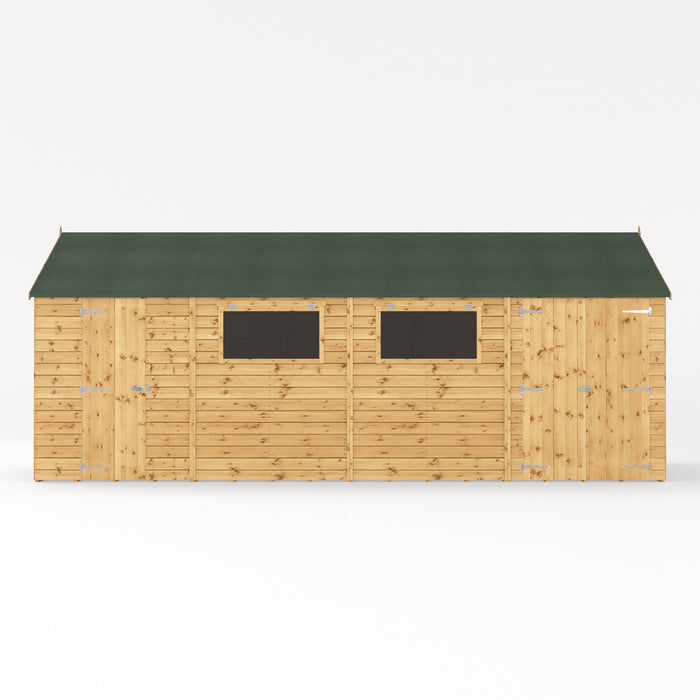 Mercia 20ft x 10ft Premium Shiplap Reverse Apex Workshop