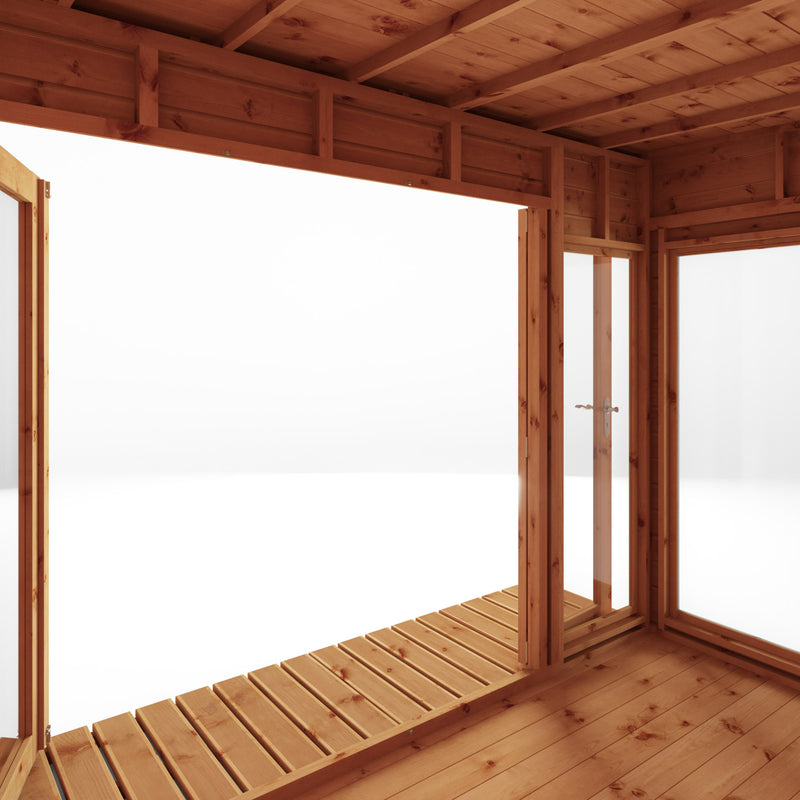 Mercia 12ft x 8ft Premium Garden Room Summerhouse With Side Shed