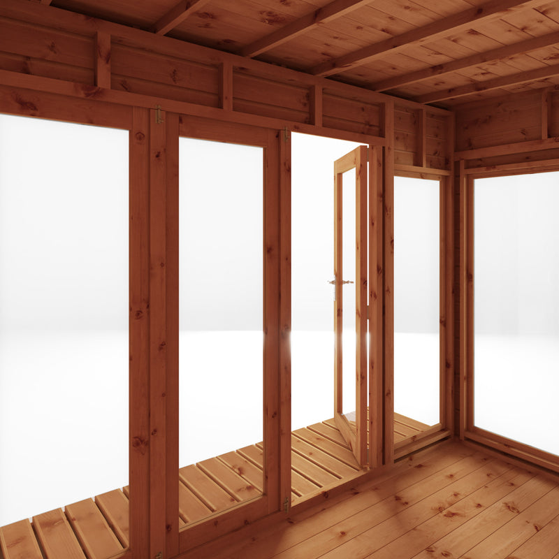 Mercia 12ft x 8ft Premium Garden Room Summerhouse With Side Shed