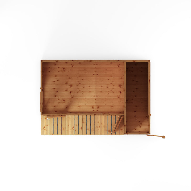 Mercia 12ft x 8ft Premium Garden Room Summerhouse With Side Shed