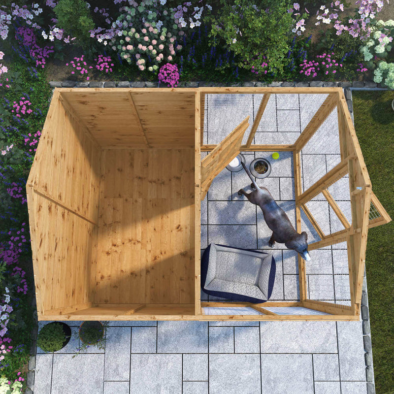 Mercia 8ft x 6ft Staffordshire Dog Kennel & Run