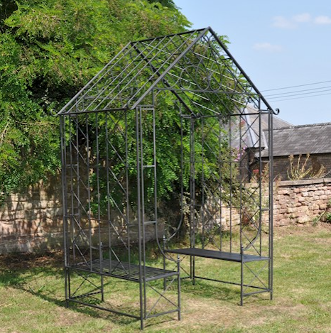 Ascalon Bench Arbour with Roof