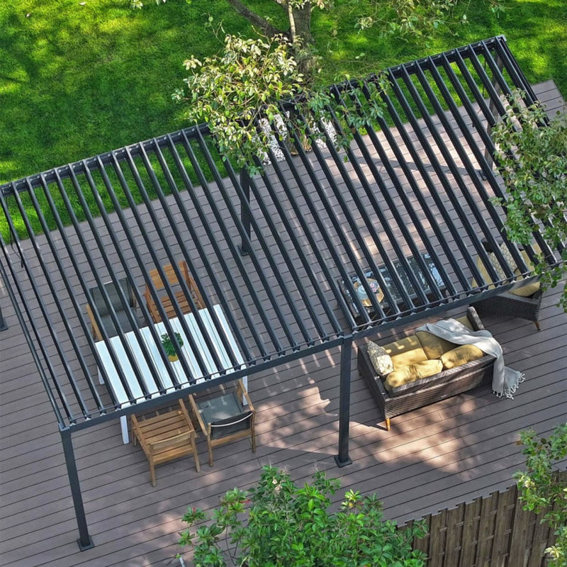 Nova Shadow 6m x 3m Pergola - Graphite Grey