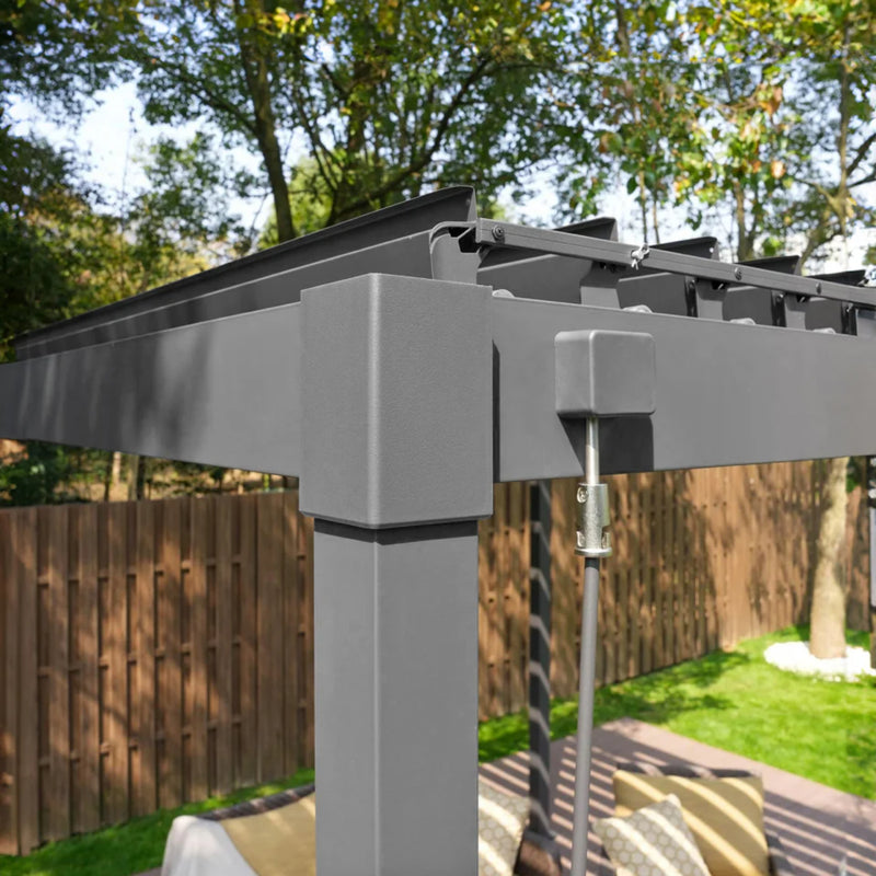 Nova Shadow 6m x 3m Pergola - Graphite Grey