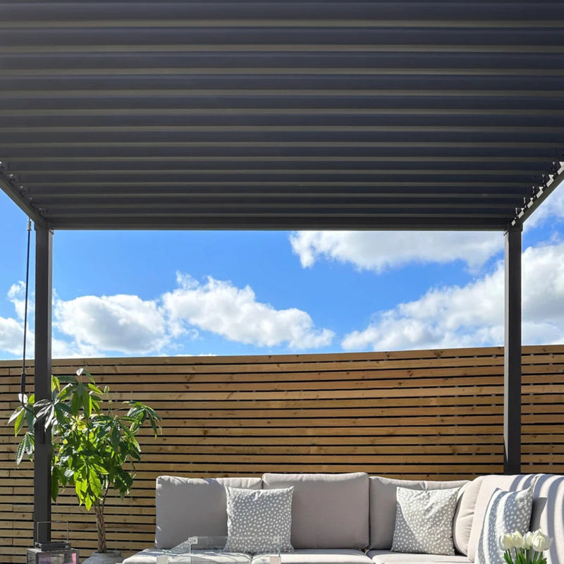 Nova Shadow 6m x 3m Pergola - Graphite Grey