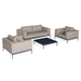 Maze Eve 2 Seat Sofa Set Taupe