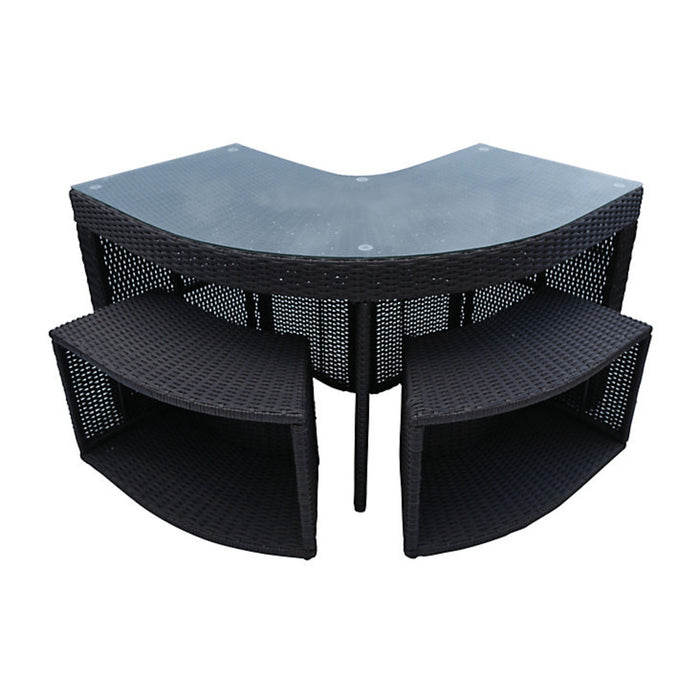 Canadian Spa Company Corner Bar Set - Square Surround Furniture