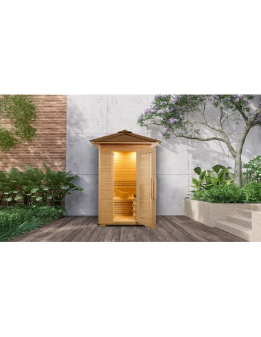 Global Relax Dharani S2 Outdoor - 1/2 Person Outdoor Steam Sauna