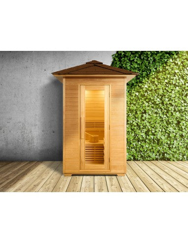 Global Relax Dharani S2 Outdoor - 1/2 Person Outdoor Steam Sauna