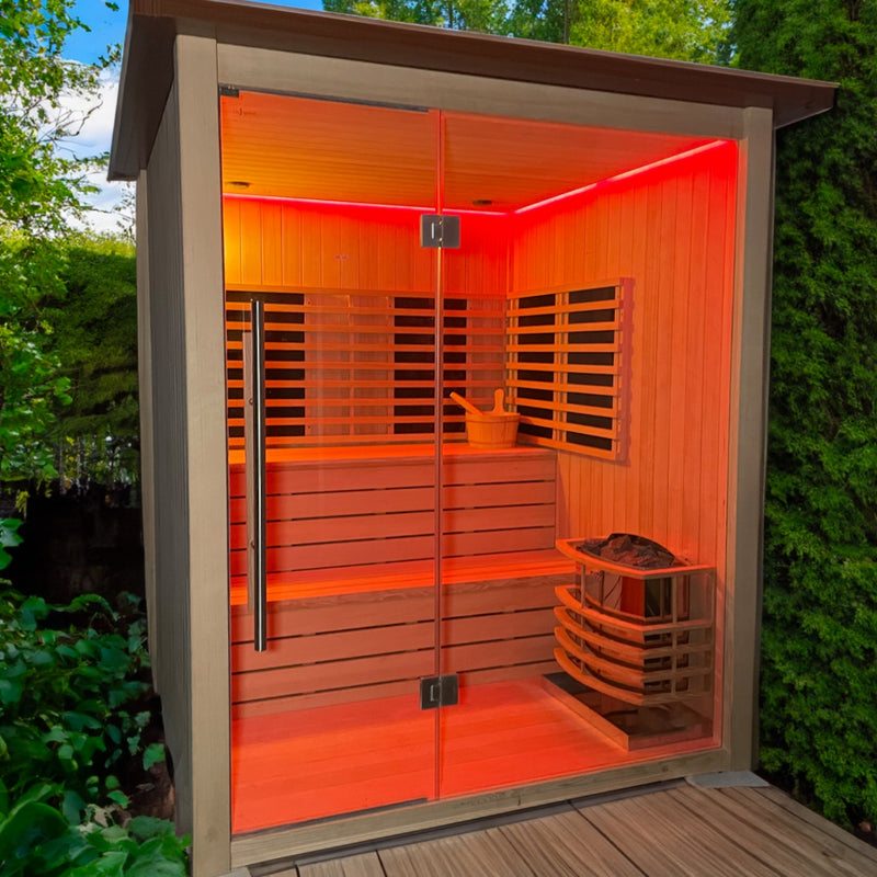 Insignia 4 Person Outdoor Hybrid Sauna