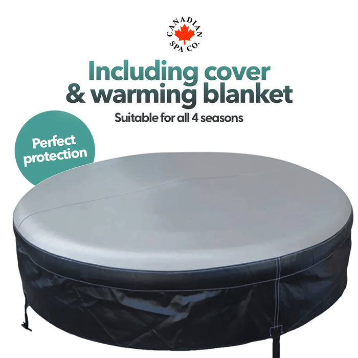 Canadian Spa 2025 Grand Rapids Inflatable 110-Jet 3-Speed 4-Person Hot Tub with LED Light