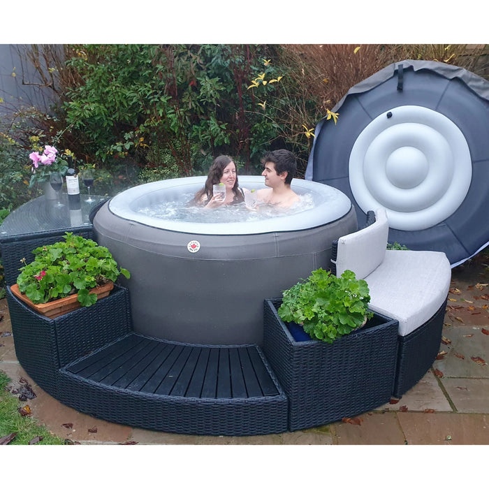 Canadian Spa 2025 Grand Rapids Inflatable 110-Jet 3-Speed 4-Person Hot Tub with LED Light